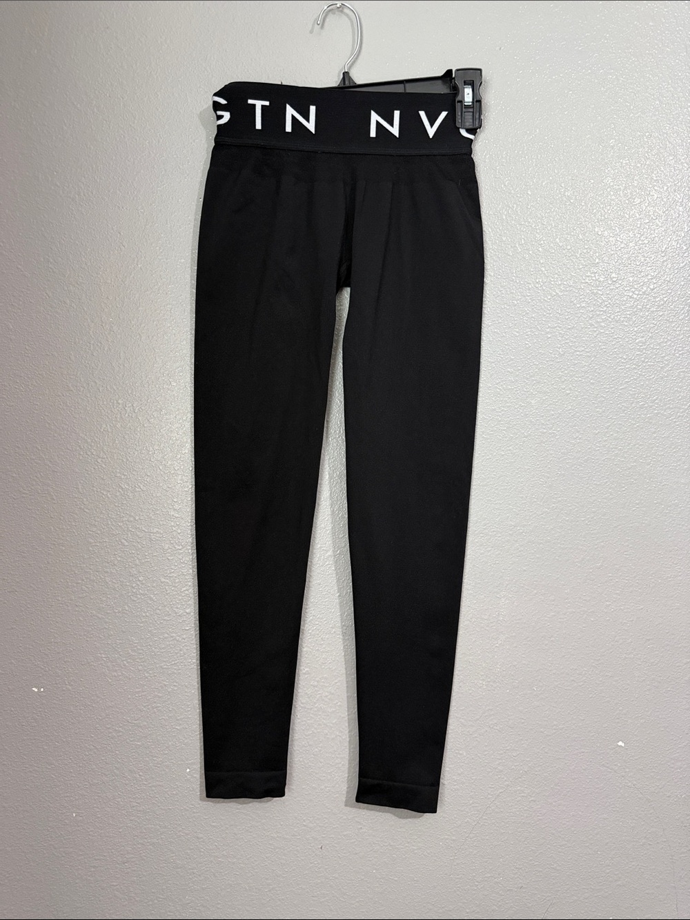 NVGTN Black Logo Waistband Leggings